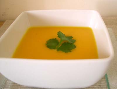 Velouté de carottes au gingembre